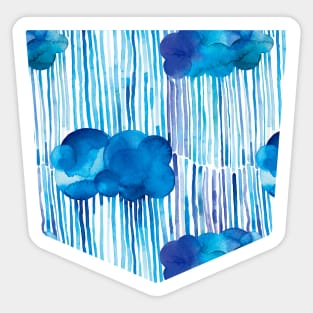 Pocket- rain clouds Sticker